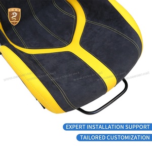 Asiento de Carreras Estilo Lamborghini Aventador SVJ para Simulación de Carreras, Cabina de E-Sports, Simulador de Carreras de Fibra de Carbono Seca, <span class=keywords><strong>Silla</strong></span> de Juego Tipo Bucket - Product Image 6