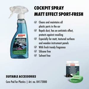 Effet Mat Soin Intérieur Voiture Sport Fraîcheur 500ml Finition Moderne avec Parfum Dynamique pour l'Intérieur de la Voiture - Product Image 2