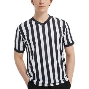 2025 personalizado impreso cuello en V árbitro Jersey venta al por mayor ropa de fútbol con nombre y número opción adicional - Product Image 6
