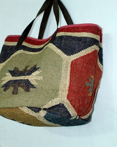 Elegant Women's Jute <b>Beach</b> Totes Summer Handmade Leather Strap Vintage Style Clutch Shoulder <b>Bag</b> Two <b>Large</b> Capacity Open for - Product Image 4