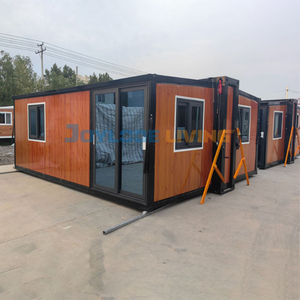 Maison extensible préfabriquée en conteneur d'expédition de 40 pieds et 20 pieds à vendre, maison préfabriquée en acier léger pliable, villa à 5 chambres - Product Image 3