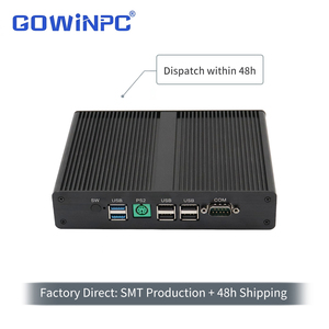 มินิพีซีอุตสาหกรรมไร้พัดลมพร้อมโปรเซสเซอร์ Intel Celeron J1900 พอร์ต LAN แบบกิกะบิตคู่ ที่เก็บข้อมูล mSATA SATA รองรับไฟฟ้า 12V - Product Image 1