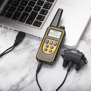 Wiederauf lad bares regens ic heres Hunde trainings halsband mit langer Reichweite und einstellbarem Stoßdämpfer kunststoff - Product Image 5