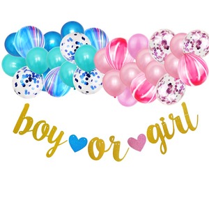 Drapeau de révélation de sexe pour baby shower, garçon ou fille, bannière avec ballons pour l'annonce de la grossesse et les cadeaux de fête - Product Image 3