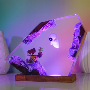 Lámpara de Noche de Resina Epoxi Hecha a Mano, Lámpara de Mesa de Resina Epoxi, Pequeño Robot PS5, Adorno de Regalo Estilo Bohemio - Product Image 4