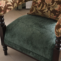 Chaise de designer américain Canapé simple Chambre à coucher Salon Balcon Style Mid-Century Bois massif Français Rétro Loisirs Chaise longue