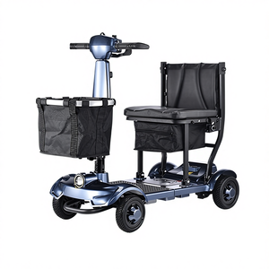 Nuevo Scooter/Ciclomotor Eléctrico Plegable de Cuatro Ruedas Totalmente Automático, Batería de Litio de 24V, Motor de 270W, Alcance de 20 km, 0-10 km/h, 120 kg - Product Image 1