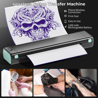 Imprimante de pochoirs de tatouage sans fil Phomemo M08F, machine de transfert thermique portable, imprimante de documents mobile A4 pour le bureau et les voyages