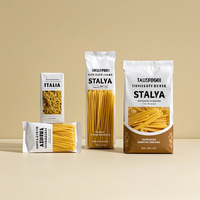Sacs en Mylar transparents personnalisés, de qualité alimentaire, biodégradables, pour nouilles, spaghetti, pâtes sèches