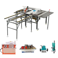Table de scie multifonctionnelle, scie à onglet, découpe du bois, Table coulissante, Machines à scier le bois avec Table de routeur