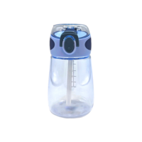 Gobelet à paille portable élégant et mignon de 400 ml, tasse en plastique de qualité alimentaire sans BPA pour un usage quotidien