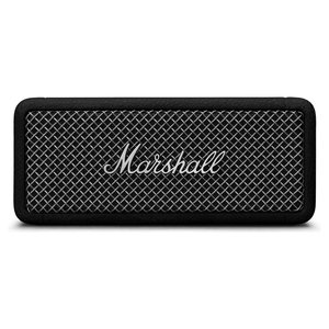 Enceinte sans fil active d'extérieur EMBERTON II 20W rechargeable USB en acier noir étanche avec microphone pour fêtes et activités extérieures - Product Image 1