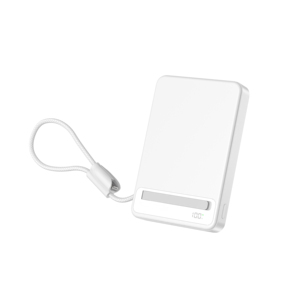 Qi2.2 Certified 25W 10000mAh <span class=keywords><strong>แบ</strong></span><span class=keywords><strong>ต</strong></span>สำรองแม่เหล็กไร้สาย<span class=keywords><strong>แบ</strong></span>บกึ่งแข็ง ชาร์จเร็ว พร้อมสายใน<span class=keywords><strong>ต</strong></span>ัวและขาตั้ง - Product Image 5