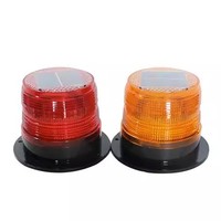 Luces de advertencia intermitentes LED de energía solar de alto brillo, barricada de tráfico, lámpara estroboscópica LED intermitente de seguridad, luz led de camión de 24 voltios
