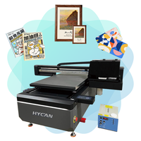 Impresora UV de Cama Plana 6090 Directa de Fábrica con Triple Cabezal I3200 I1600 XP600, Placa Hoson y Mesa de Vacío de 60x90cm para Vidrio, Acrílico y Metal