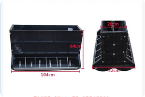Mangeoire à porcelets à 12 trous, composite, double face, anti-arche, pour les élevages de porcs à grande échelle - Product Image 2