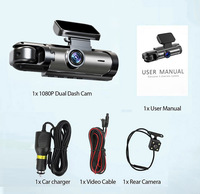 Version améliorée M8, écran IPS de 3,16 pouces, caméra embarquée avec vision nocturne, enregistreur vidéo de voiture Wifi 3 voies, caméra de route, dashcam pour véhicule