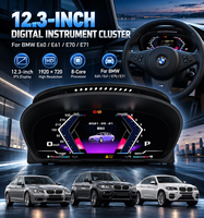 Speedometer LCD YB 12.3 Inch Baru untuk BMW E60 E70 E71 2003-2014, Panel Instrumen Digital Pintar, Sistem Upgrade Plug and Play