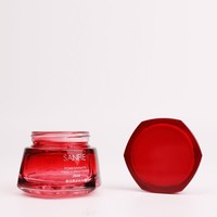 Bouteille en verre silex écologique de 130 ml 50 g, couleur personnalisée, avec bouchon à vis, impression sérigraphiée