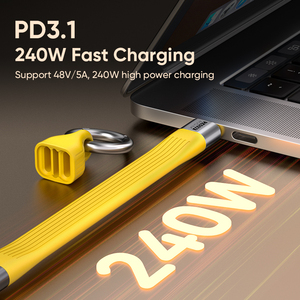 Nouvelle arrivée PD 240W 48V 5A <span class=keywords><strong>Type</strong></span> <span class=keywords><strong>C</strong></span> à <span class=keywords><strong>Type</strong></span> <span class=keywords><strong>C</strong></span> porte-clés <span class=keywords><strong>c</strong></span>âble de données - Product Image 5