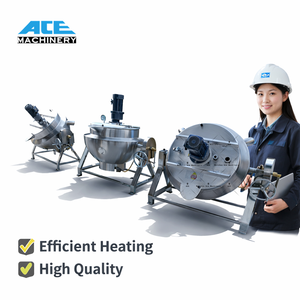 หม้อต้มสแตนเลสแบบใช้ไอน้ำและไฟฟ้าสำหรับทำแยม มายองเนส และซอส - Product Image 4