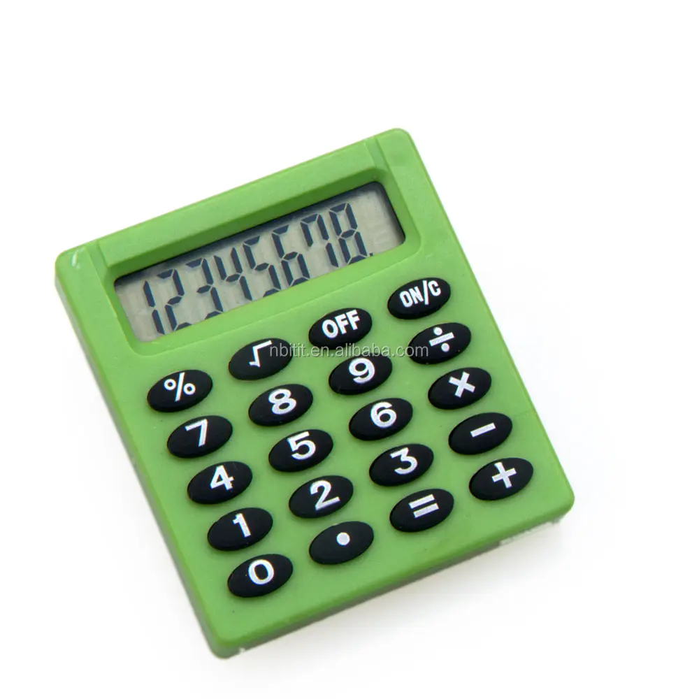 Hot sell mini colorful square pocket 8 digits display calculator for kids