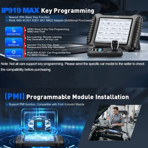 Xtool ip919 Max Professionnel tất cả các phím bị mất chìa khóa xe lập trình hai chiều lập trình ECU chẩn đoán Máy quét OBD2 với j2534 - Product Image 6