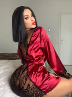 Lingerie sexy en vrac Robes en satin vêtements de salon vêtements de nuit pour femmes dentelle transparente dos Robe culotte nuisette sexy pour lune de miel