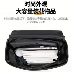 กระเป๋าเป้สะพายหลังแฟชั่นลำลองสำหรับผู้ชาย, กระเป๋าคอมพิวเตอร์มีเซ็นเซอร์ขั้นสูงจุของได้มากกระเป๋าพักผ่อนแบบเรียบง่าย - Product Image 5