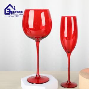 <span class=keywords><strong>Série</strong></span> de Noël haut de gamme verre à vin sans pied verres à pied verre à vin en cristal tasses de <span class=keywords><strong>série</strong></span> colorées avec taille différente de couleur rouge - Product Image 2