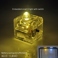 Petit arrangement de bloc de réservoir de poissons de bureau réservoir d'accessoires d'aquarium transparent à 6 trous