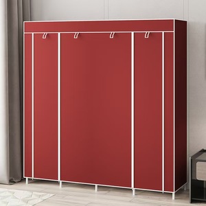 Armoire de rangement pliable en tissu pour chambre à coucher, système de rangement pliant, armoire de rangement en tissu - Product Image 6
