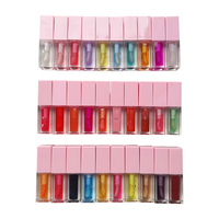 Nouveautés : Huile à lèvres crémeuse végane transparente, personnalisable avec logo, effet changeant de couleur, à l'acide hyaluronique, pour un effet repulpant léger.