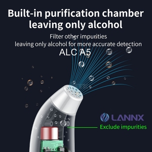 LANNX ALC A5 Analizador de alcoholímetro con carga USB, Analizador de alcoholímetro digital sin contacto - Product Image 4