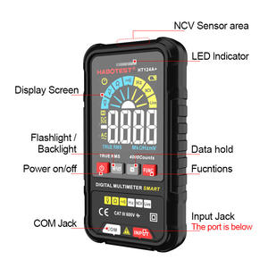 VA renkli ekran ile Huabo HT124A + akıllı dijital multimetre yeni nesil elektronik ölçüm aletleri - Product Image 2