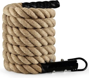 Cuerda de Yute Resistente RXN para Escalada, Ejercicio, Entrenamiento de Fuerza, Cardio, Crossfit, Fitness, 15 pies de Largo, Comercial - Product Image 3