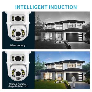 Icsee ống kính kép không dây 6MP HD an ninh <span class=keywords><strong>ip</strong></span> camera ngoài trời Wifi PTZ Màn hình kép tự động theo dõi ccrv Camera giám sát - Product Image 6