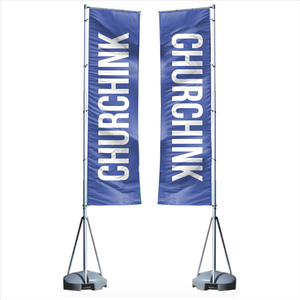 Bandera Nobori para Publicidad Exterior, Tamaño Gigante <span class=keywords><strong>de</strong></span> 5m 7m, con Asta <span class=keywords><strong>de</strong></span> Aluminio y Base <span class=keywords><strong>de</strong></span> <span class=keywords><strong>Agua</strong></span> - Product Image 3