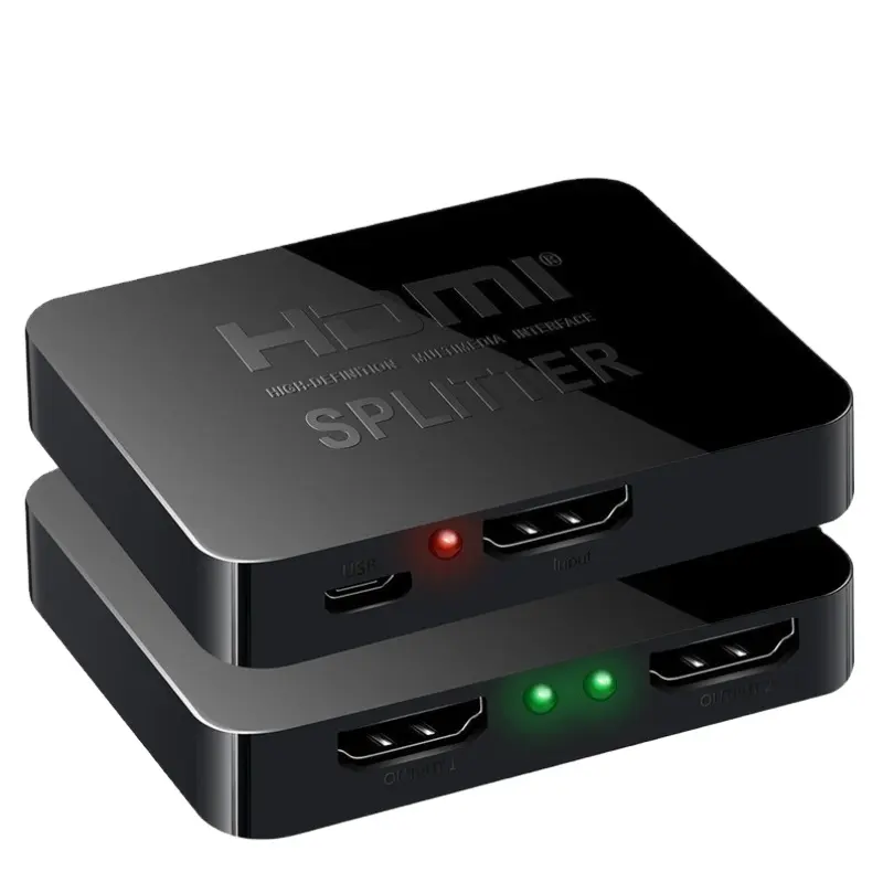มินิบางเฉียบ4K HDMI Splitter 1 IN 2 OUT HDMI Splitter 1X2จอแสดงผลคู่2พอร์ตฮับ Repeater สำหรับ PS5 PS4แอปเปิ้ลทีวี...