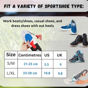 Semelles de chaussures de sport pour hommes et femmes, absorption des chocs, soutien naturel de la voûte plantaire, coussinets de chaussures en caoutchouc de <span class=keywords><strong>silicone</strong></span>, ventilation - Product Image 5