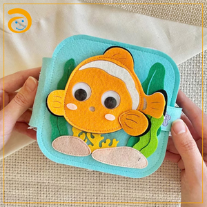 <span class=keywords><strong>Libro</strong></span> de Actividades de Fieltro con Temática Oceánica Personalizado al por Mayor, Juguete Educativo Montessori, <span class=keywords><strong>Libro</strong></span> de Tela Suave para Bebés - Product Image 2