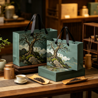 Sacs en papier de luxe personnalisés de haute qualité pour cadeaux, boîtes à thé haut de gamme, avec options de logo et de marquage de l'entreprise