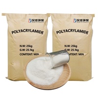 Polyacrylamide Anionique APAM PAM Poudre Blanche Floculant CAS 9003-05-8 pour le Traitement des Eaux Usées et la Déshydratation des Boues Sac de 25 kg