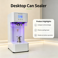 Scelleuse de table intelligente, équipement de scellage automatique pour boîtes, machine de fermeture de bouteilles en PET et aluminium, pour boîtes de café, de noix et de snacks