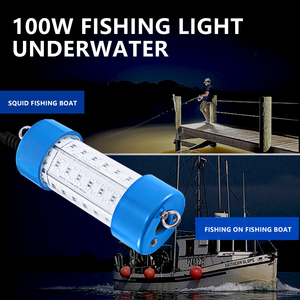 360 độ dưới nước dẫn đèn đánh cá IP68 không thấm nước dẫn câu cá ánh sáng mực 100W sử dụng nó trong các trang trại câu cá dẫn ánh sáng mực - Product Image 4