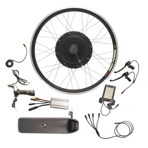Kit de vélo électrique 1000W 48V 36V entraînement arrière sans balais 700C LED moyeu moteur Tube batterie au Lithium pouce accélérateur 36V/48V systèmes - Product Image 1