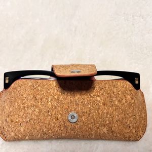 Étuis à lunettes personnalisés antichoc en bois grainé, mini-sacs portables unisexes - Product Image 4
