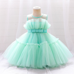 Nuevo Vestido de Tul con Malla para Niñas, Estilo Princesa, para Recital de Piano, Actuación en Escenario, Fiesta de Cumpleaños, Concurso, Traje Elegante - Product Image 3