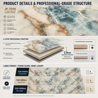 Panneau mural en marbre UV Onyx Agate B1 ignifuge, haute brillance, imperméable, résistant aux rayures pour l'intérieur des hôtels et salons