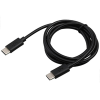 Grosir kabel pengisian daya Usb Data Tipe C ke Tipe C, pengisian daya Cepat berlapis nikel 1m 1.5m 2m untuk ponsel